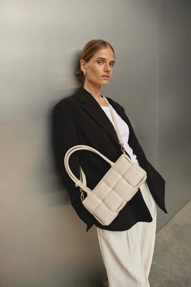 Margot Woven Baguette - Ivory