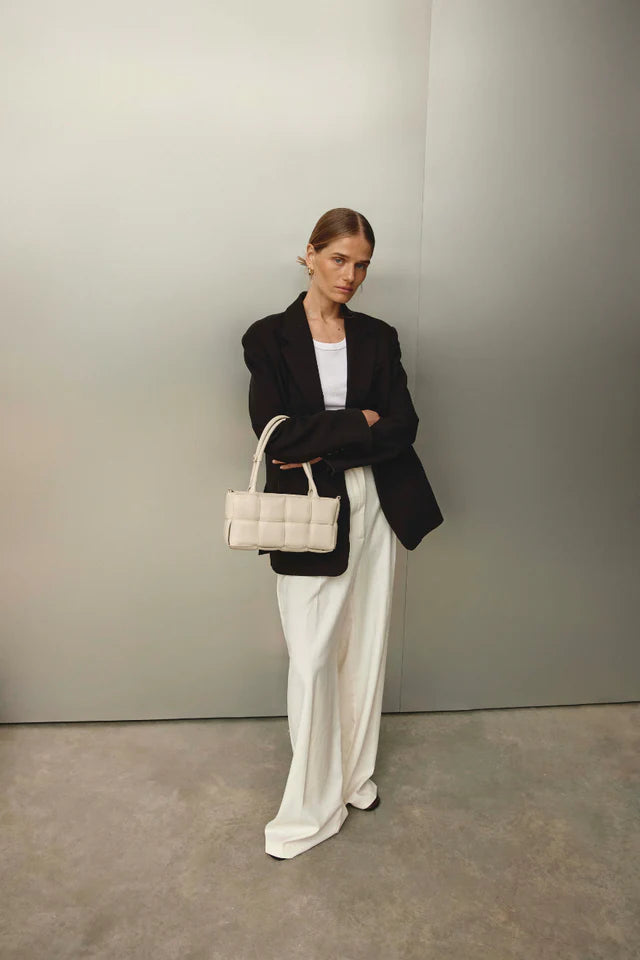 Margot Woven Baguette - Ivory