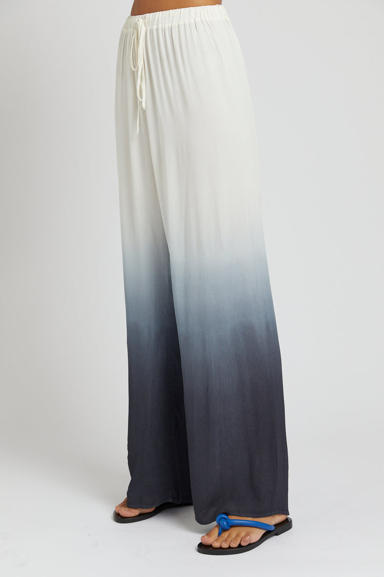 Elastic Waist Draw String Pant - Charcoal Fade