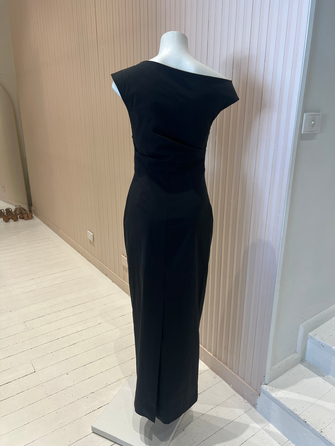 Campbell Off Shoulder Maxi Dress - Black