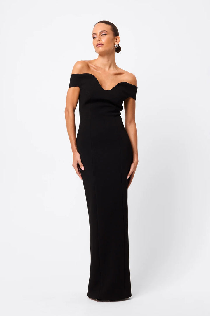 Modernist Maxi Dress - Black