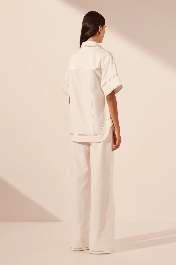 Hana Short Sleeve Shirt - Ivory