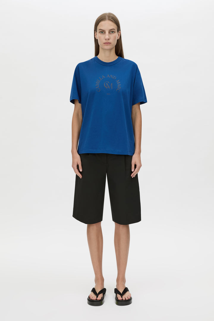 Karine Graphic Tee - Royal Blue