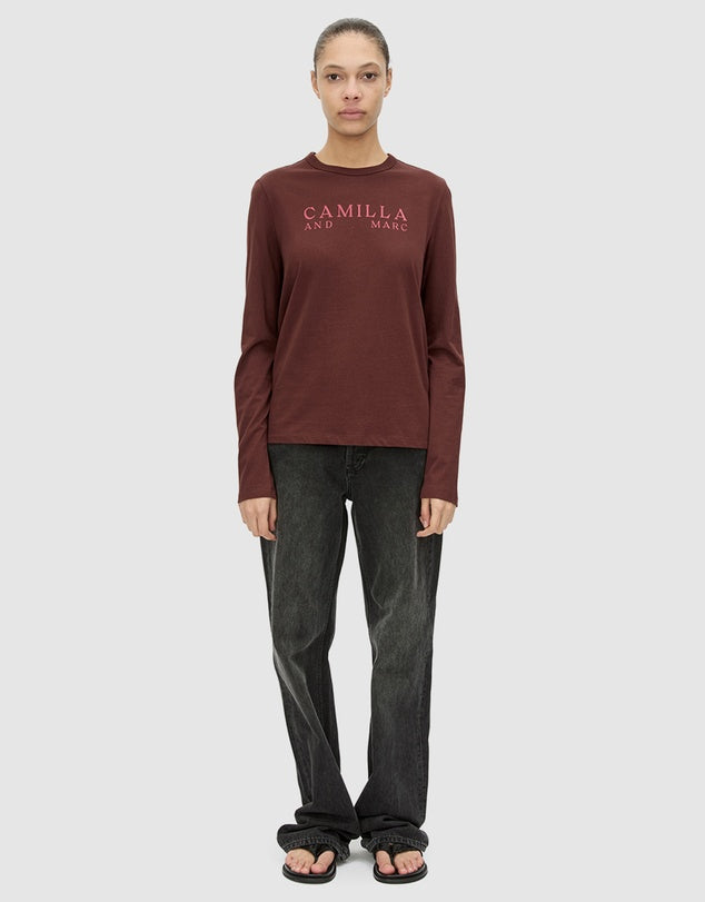 Era Long Sleeve Graphic Tee - Burgundy