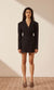 Irena Blazer Dress with Belt - Black