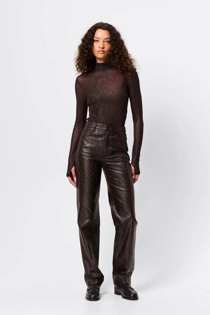 Siren Long Sleeve Top - Snake Print