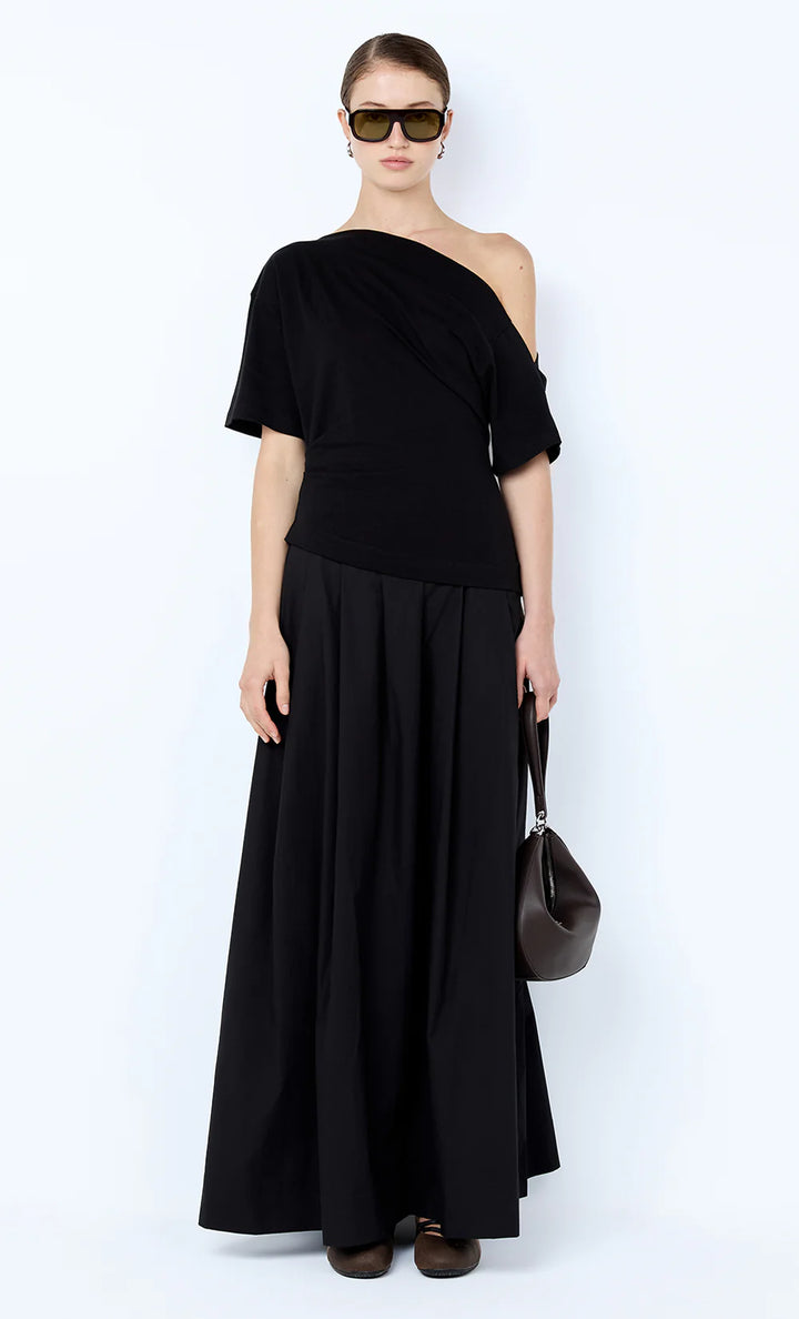 Chantal Offshoulder Maxi Dress - Black