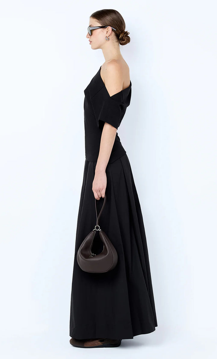 Chantal Offshoulder Maxi Dress - Black