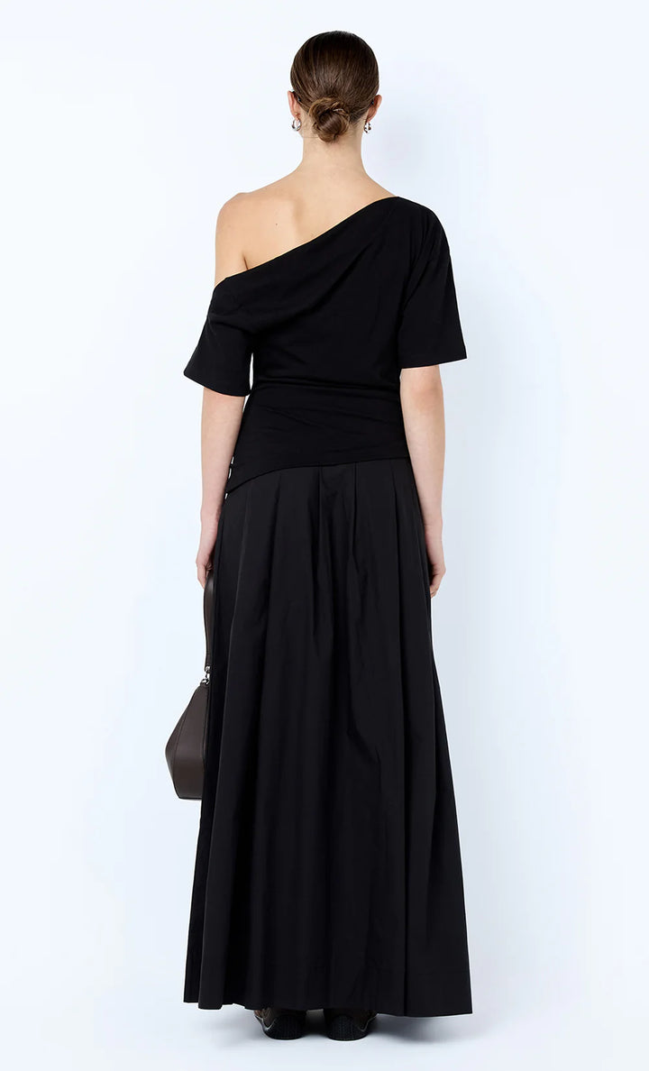 Chantal Offshoulder Maxi Dress - Black