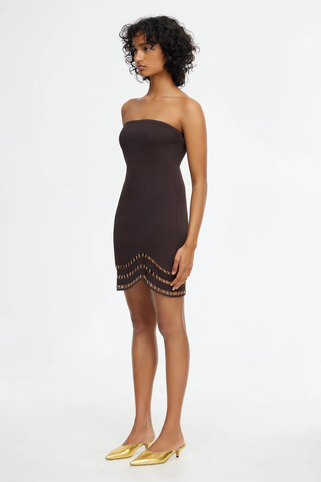 Carbrook Mini Dress - Dark Coffee