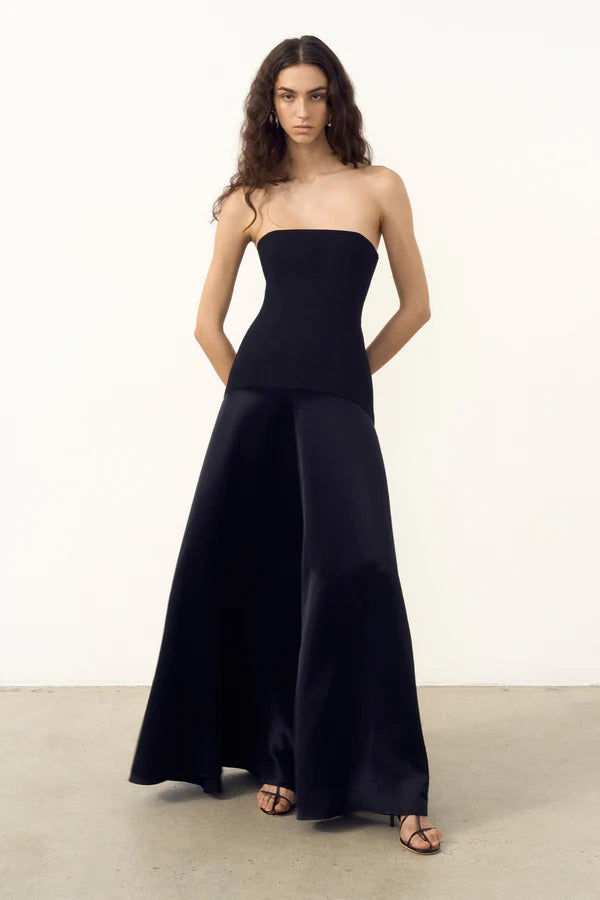 Adri Strapless Maxi Dress - Black