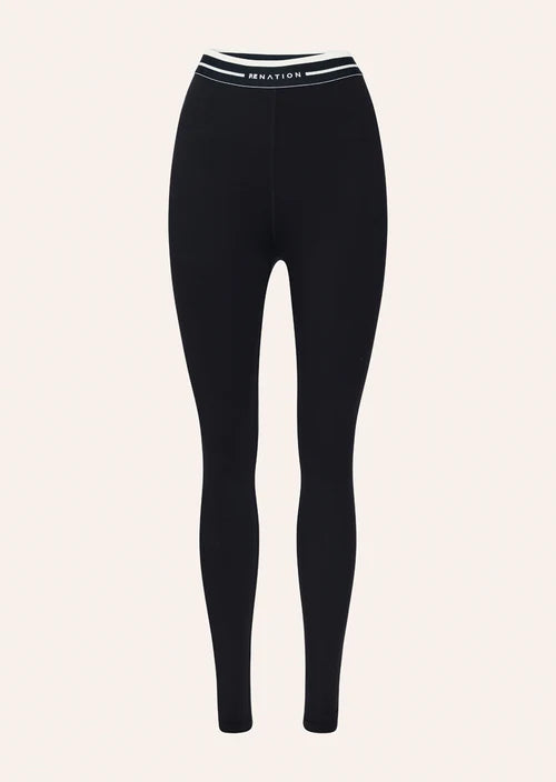 Avant FL Legging - Black/ Whisper White