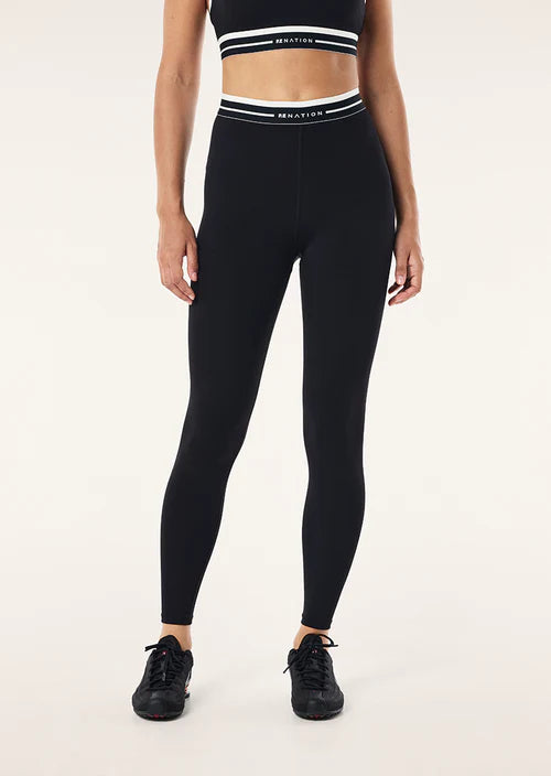 Avant FL Legging - Black/ Whisper White