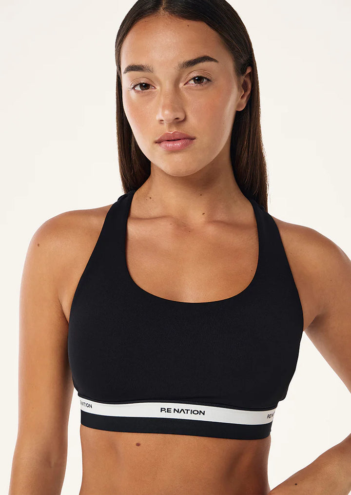 Avant Sports Bra - Black w/ Whisper White