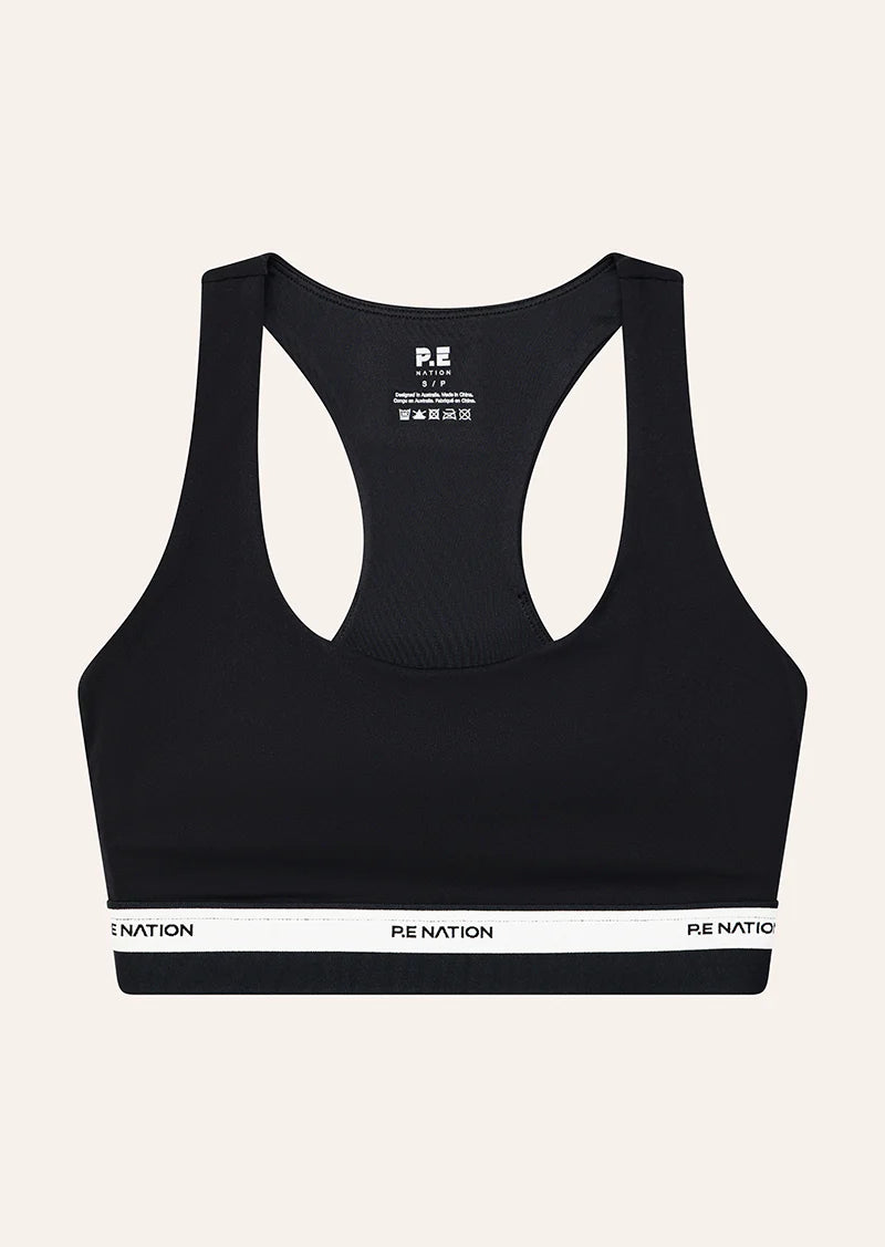 Avant Sports Bra - Black w/ Whisper White