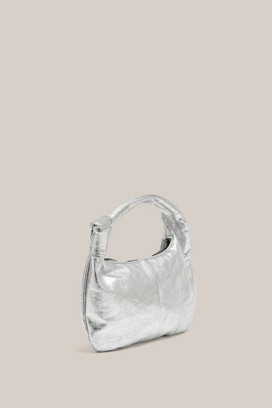 Allegra Mini Knot Bag - Silver