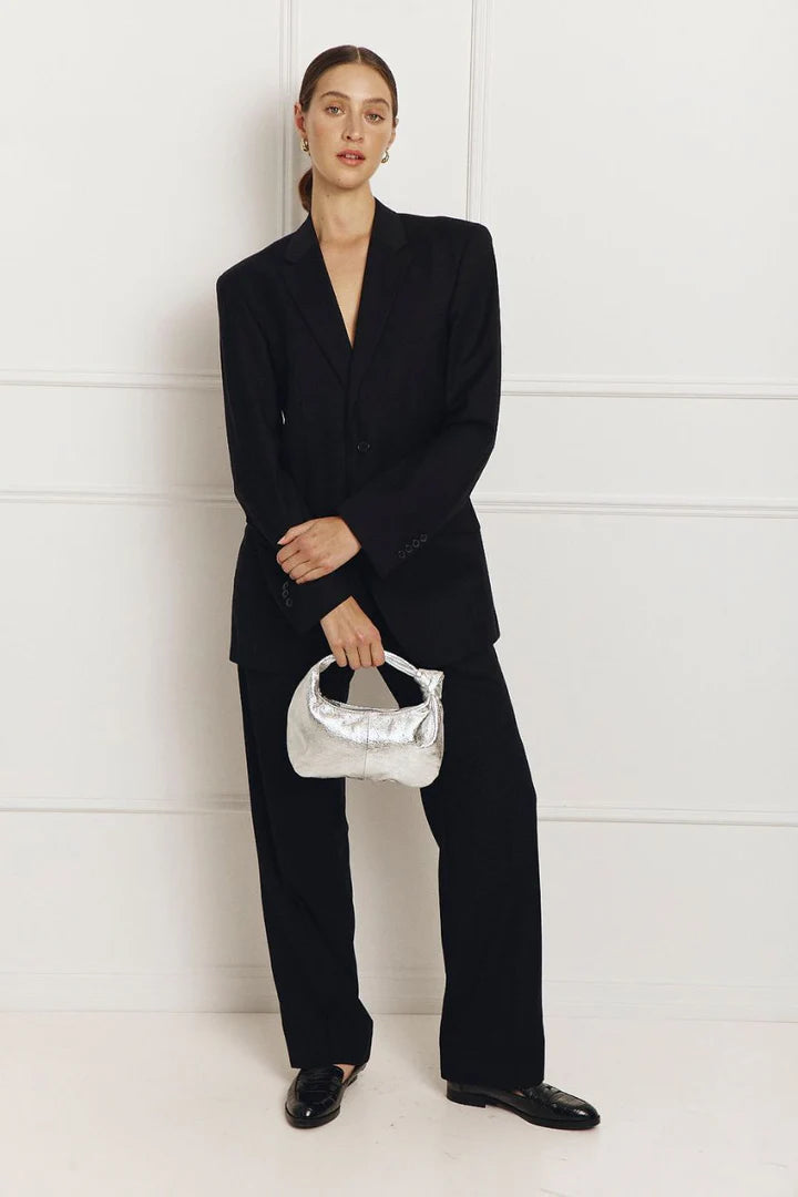 Allegra Mini Knot Bag - Silver