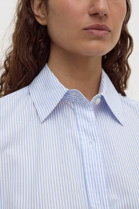 Avoca Stripe Shirt - Blue/White Stripe