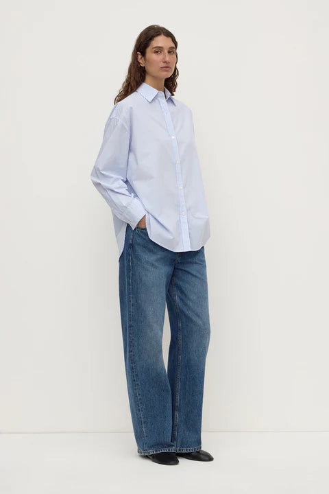 Avoca Stripe Shirt - Blue/White Stripe