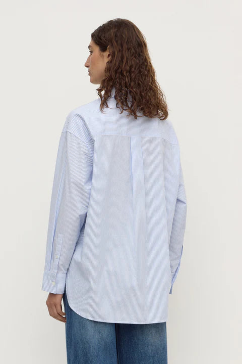 Avoca Stripe Shirt - Blue/White Stripe