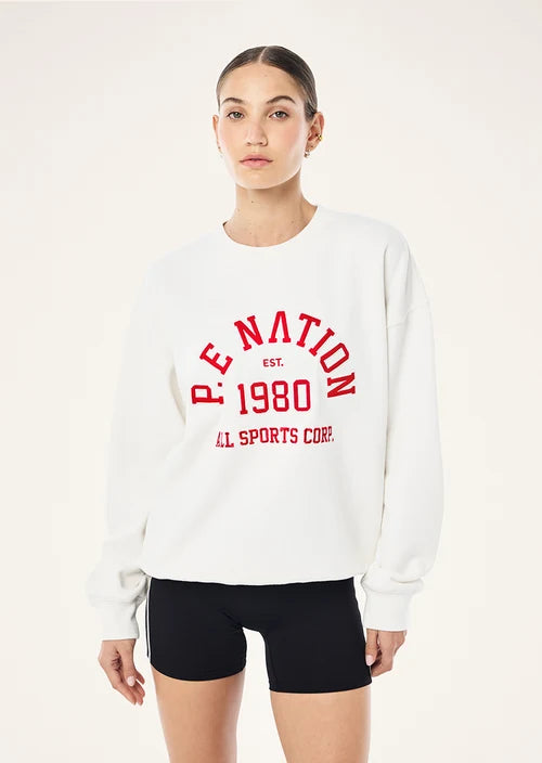 Backspin Oversized Sweat - White