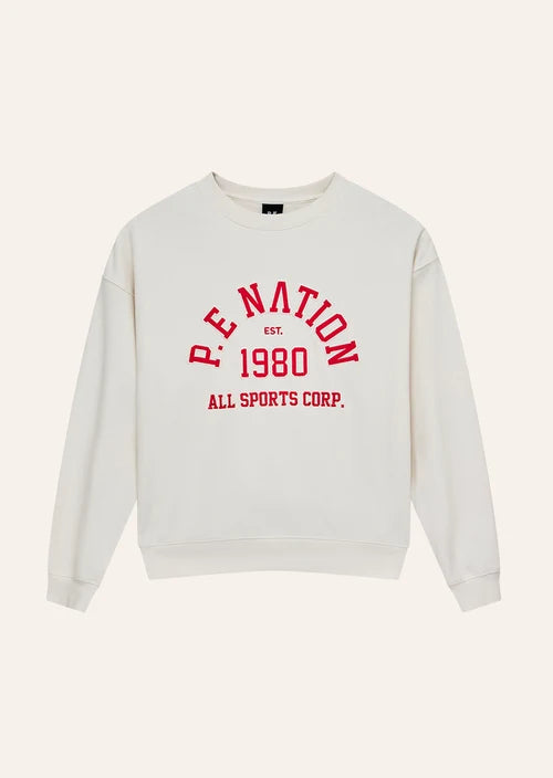 Backspin Oversized Sweat - White
