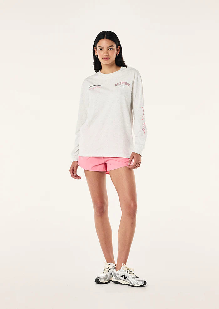 PE Base LS Tee - Grey Marle