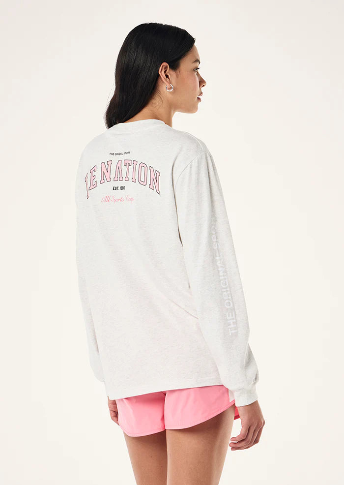 PE Base LS Tee - Grey Marle