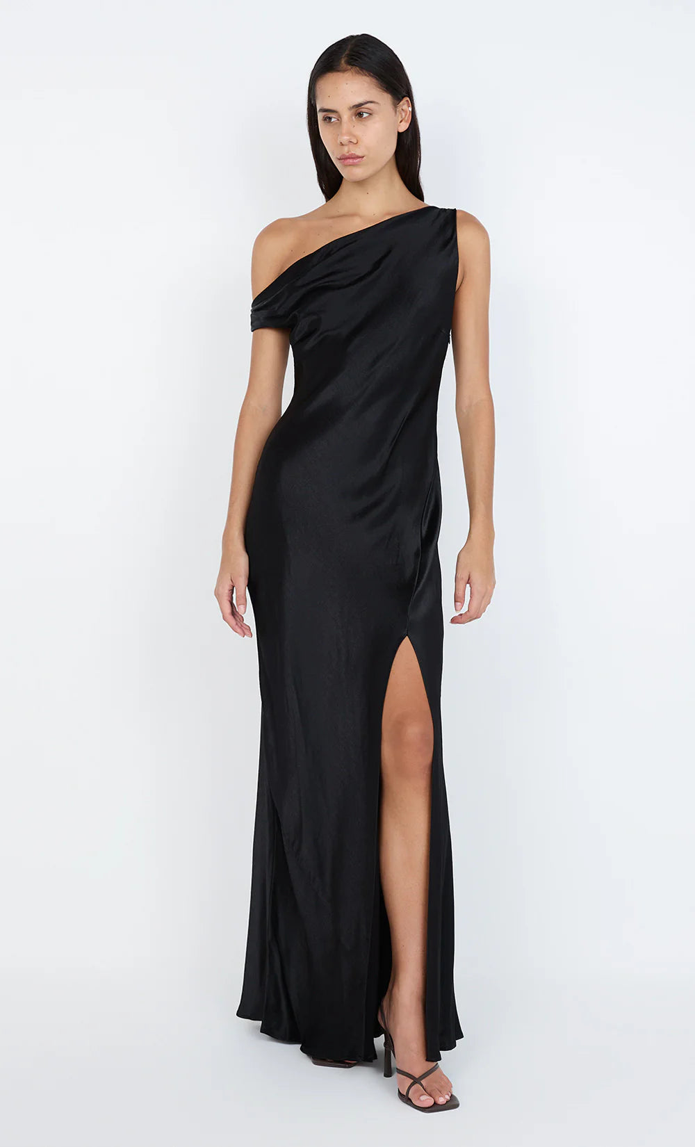 Sol Asym Dress - Black