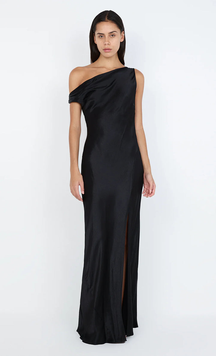 Sol Asym Dress - Black