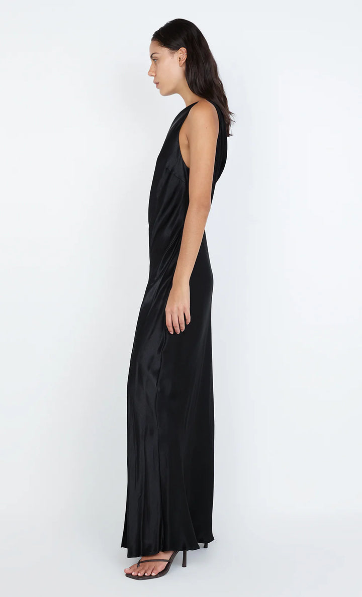 Sol Asym Dress - Black