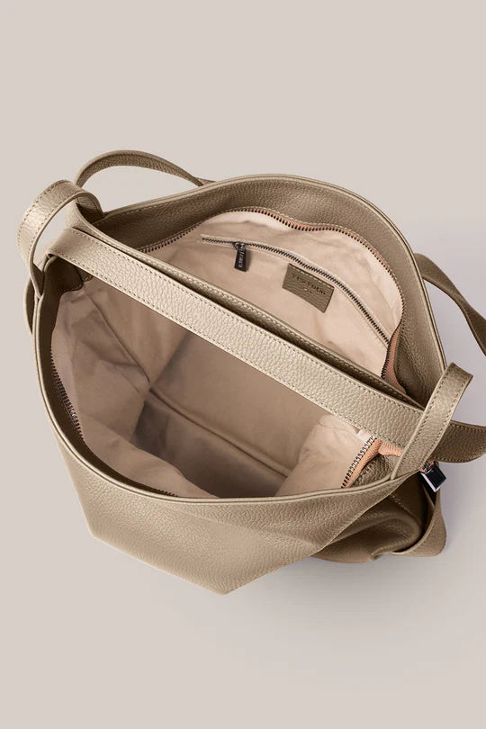 Bella Backpack Tote - Taupe
