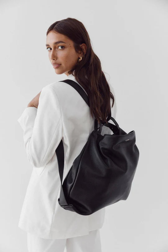 Bella XL Backpack Tote - Black