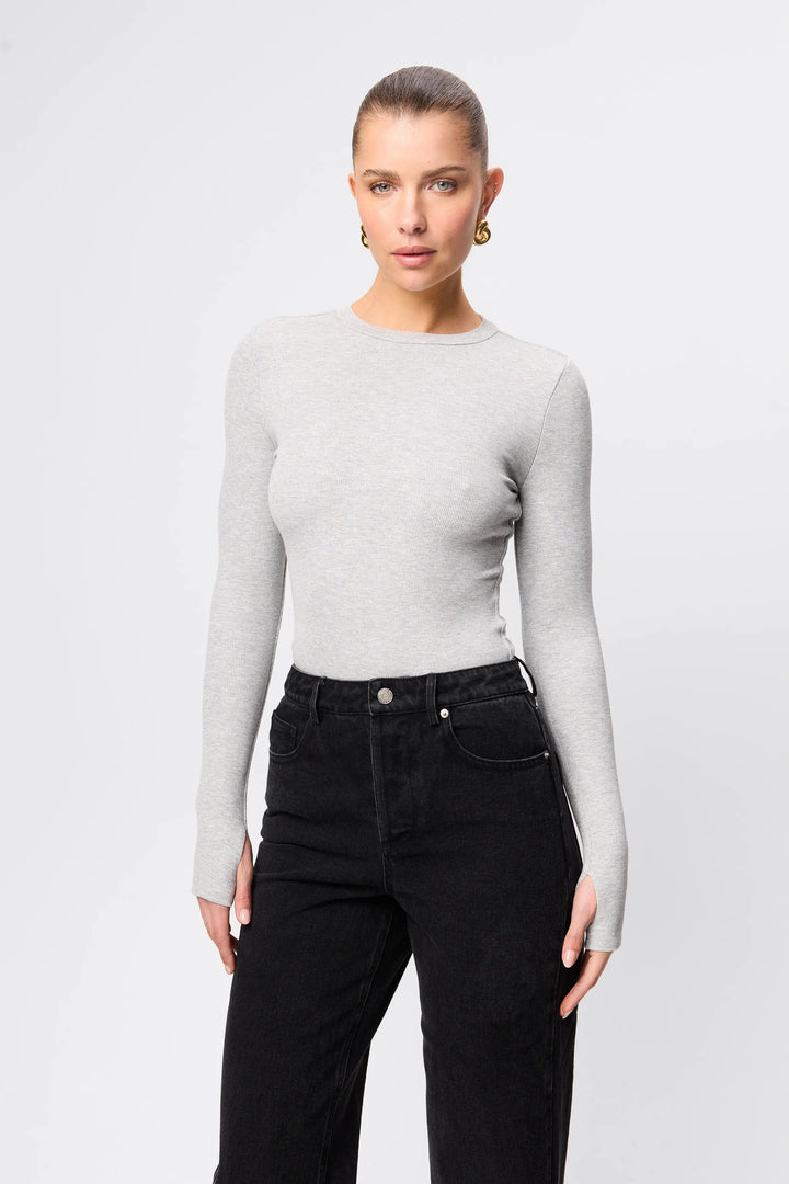 The Brooklyn Top - Grey Marle