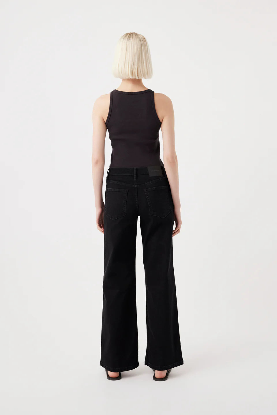 Mia Wide Leg Jean - Black