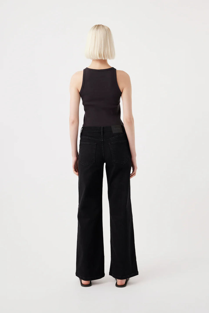 Mia Wide Leg Jean - Black