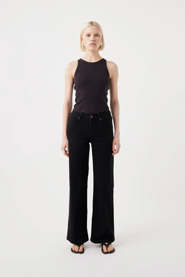 Mia Wide Leg Jean - Black