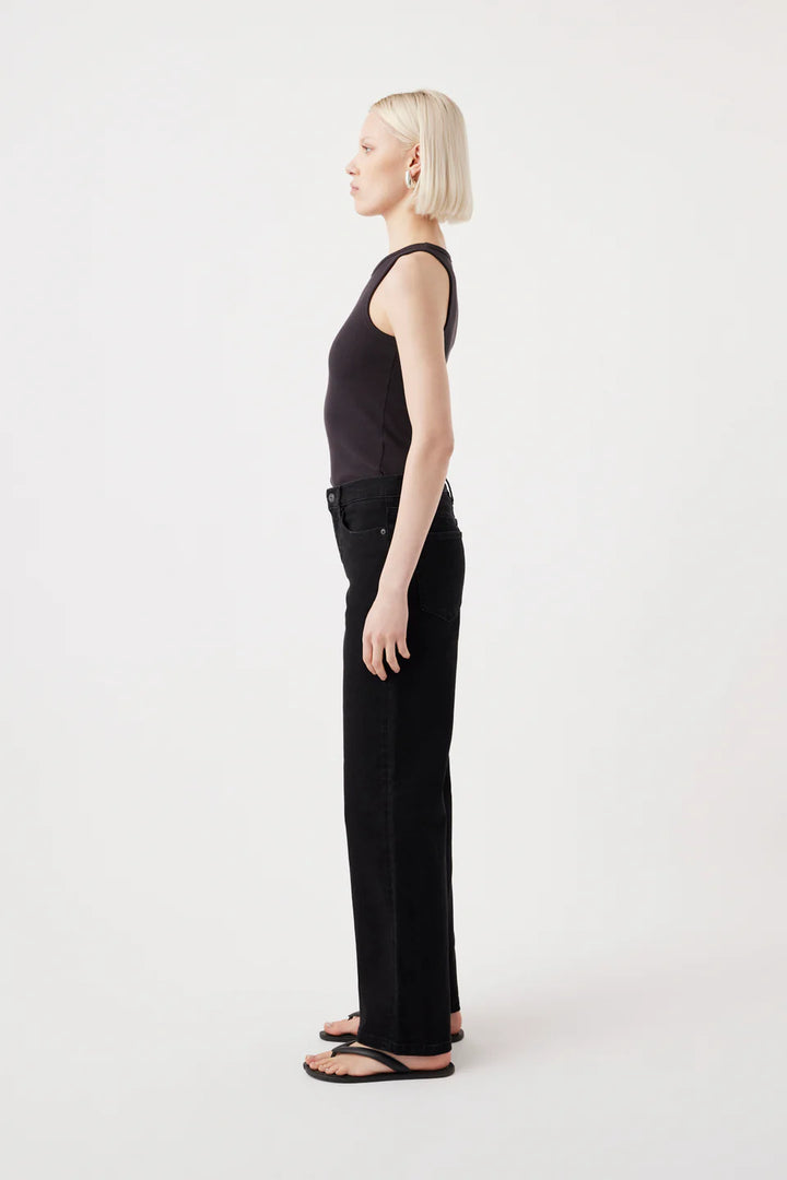 Mia Wide Leg Jean - Black