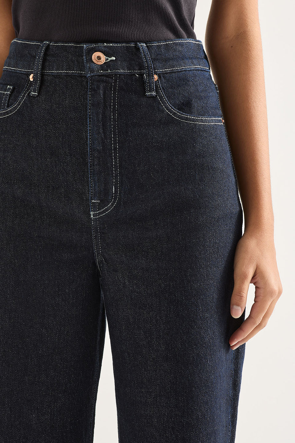Ellie High Rise Wide Leg - Rinse