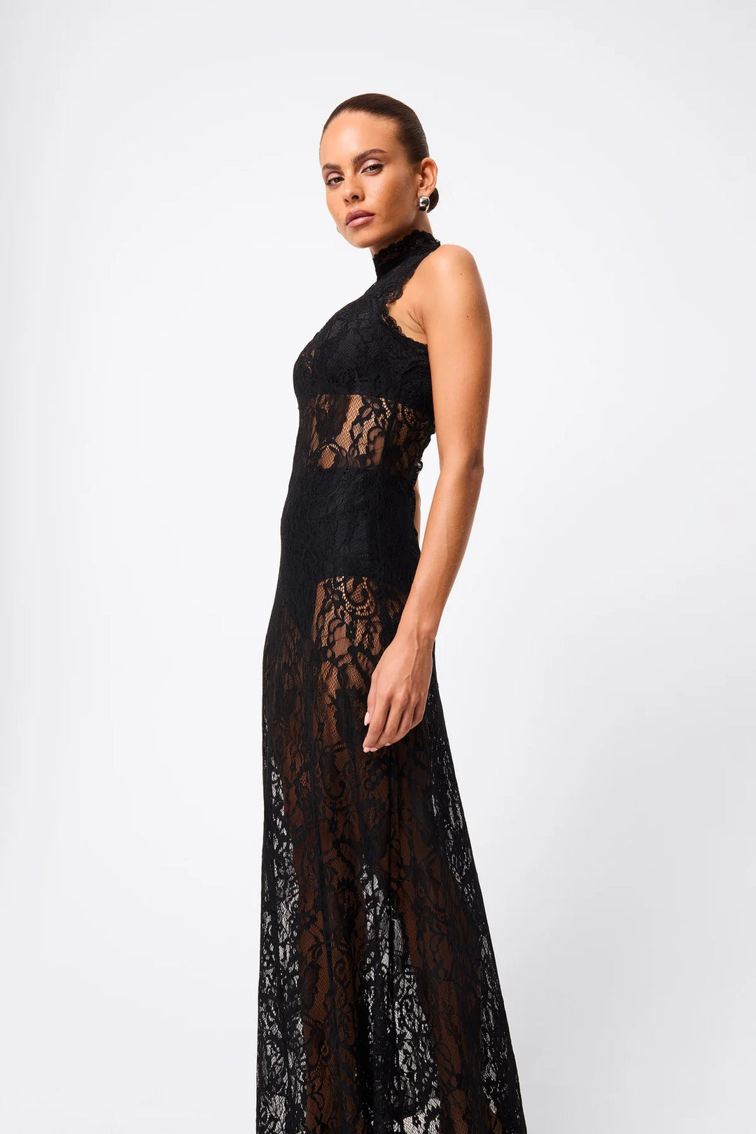 Laced In Love Maxi Dress - Black