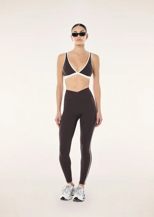 Clarity FL Legging - Coffee/Whisper White