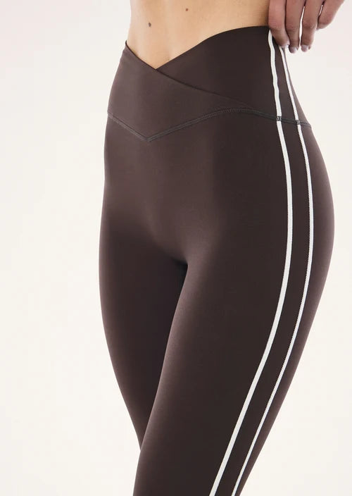 Clarity FL Legging - Coffee/Whisper White