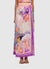 Estella Wrap Midi Skirt - Neptune Print Coral