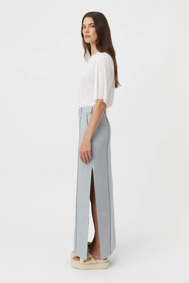 Harper Skirt - Dusty Blue