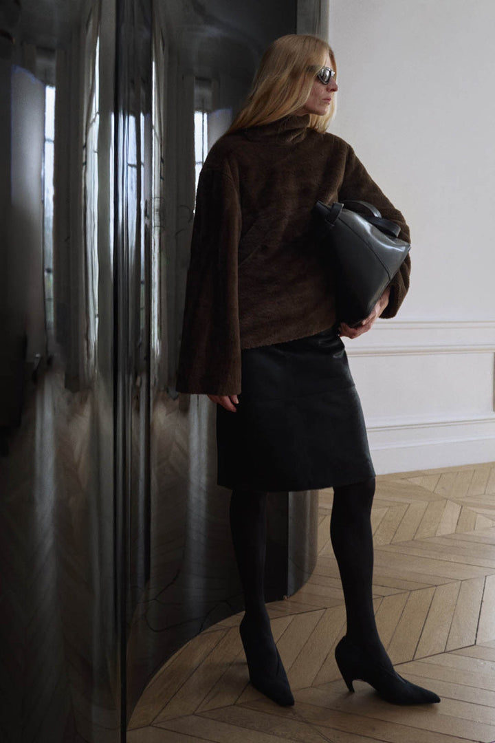 Nala Furry Pullover - Truffle