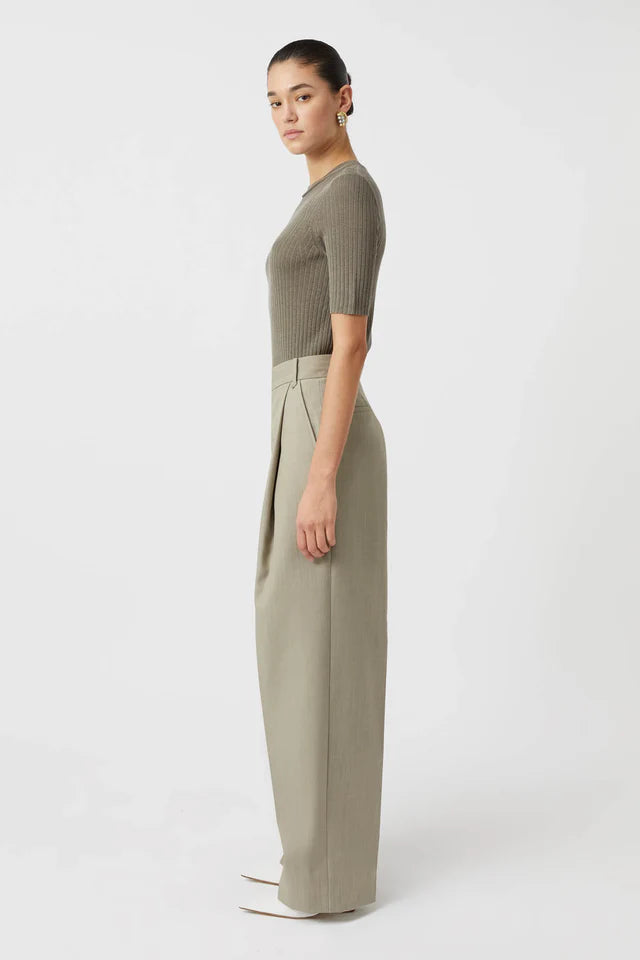 Pompidou Trouser - Olive Marle
