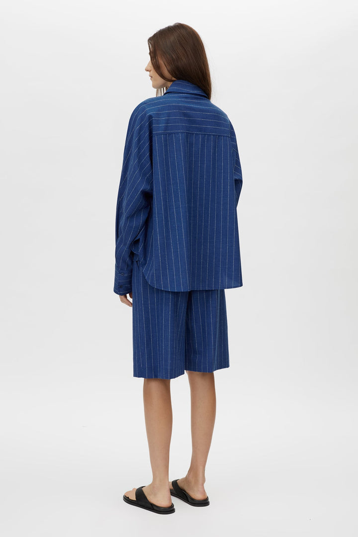 Alberto Shirt - Blue White Stripe