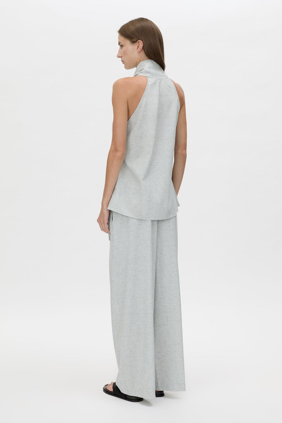 Alta Wrap Top - Light Blue Marle