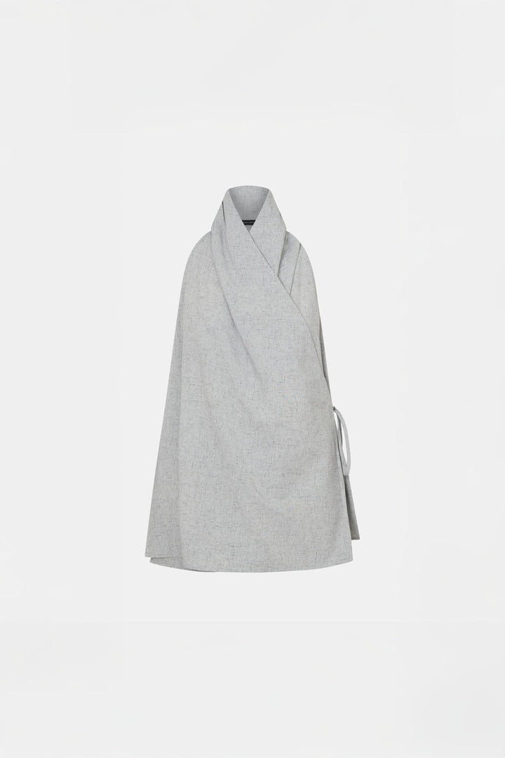 Alta Wrap Top - Light Blue Marle