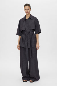 Antony Short Trench - Denim Navy